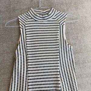 Maeve Mock Neck Sleeveless Shirt